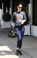 DAKOTA JOHNSON at Cafe  Midi in New York 04/08/2017