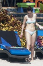 DAKOTA JOHNSON in Bikini on the Beach in Miami 04/03/2017