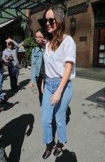 DAKOTA JOHNSON Leaves Her Hotel in New York 04/28/2017
