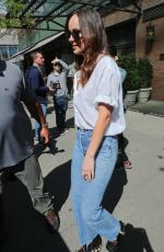 DAKOTA JOHNSON Leaves Her Hotel in New York 04/28/2017
