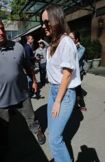 DAKOTA JOHNSON Leaves Her Hotel in New York 04/28/2017