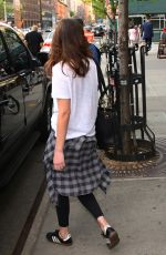 DAKOTA JOHNSON Leaves Her Hotel in New York 04/29/2017