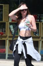 DAKOTA JOHNSON Leaves Yoga Studio in West Hollywood 04/19/2017