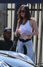 DAKOTA JOHNSON Leaves Yoga Studio in West Hollywood 04/19/2017