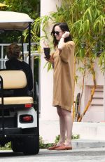 DAKOTA JOHNSON Outside Her Resort in Miami 04/02/2017