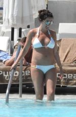 DANIELLE LLOYD in Bikini at a Pool in Marbella 04/17/2017