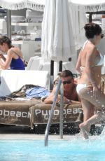 DANIELLE LLOYD in Bikini at a Pool in Marbella 04/17/2017