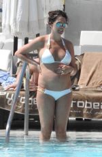 DANIELLE LLOYD in Bikini at a Pool in Marbella 04/17/2017