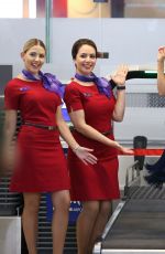 DANNII MINOGUE at Media Call for Virgin Australia at Airport in Melbourne 04/04/2017