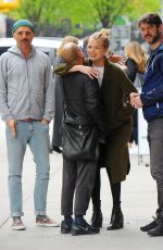 DAPHNE GROENEVELD Out and About in New York 04/24/2017