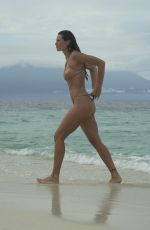 DAYANE MELLO in Bikini on the Set of a Photoshoot for Isola Dei Famosi 2017