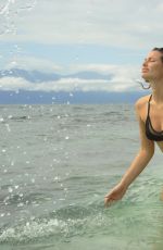 DAYANE MELLO in Bikini on the Set of a Photoshoot for Isola Dei Famosi 2017