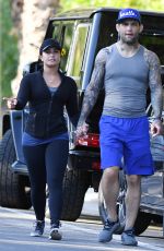DEMI LOVATO and Guilherme Vasconcelos Out Hiking in Runyon Canyon Park 04/09/2017