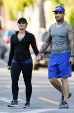 DEMI LOVATO and Guilherme Vasconcelos Out Hiking in Runyon Canyon Park 04/09/2017