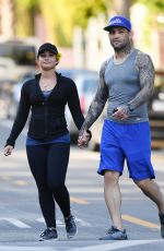 DEMI LOVATO and Guilherme Vasconcelos Out Hiking in Runyon Canyon Park 04/09/2017