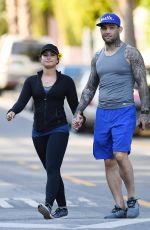 DEMI LOVATO and Guilherme Vasconcelos Out Hiking in Runyon Canyon Park 04/09/2017