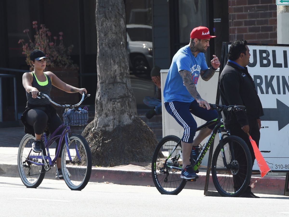 DEMI LOVATO And Guilherme Vasconcelos Out In Los Angeles 04 09 2017 