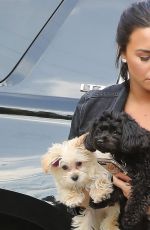 DEMI LOVATO Arrives at a Recording Studio in West Hollywood 04/03/2017