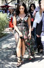 DEMI LOVATO Arrives at Smurfs: The Lost Village Premiere in Los Angeles 04/01/2017