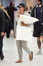 DEMI LOVATO at JFK Airport in New York 04/25/2017