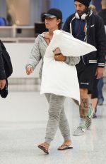DEMI LOVATO at JFK Airport in New York 04/25/2017