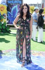 DEMI LOVATO at Smurfs: The Lost Village Premiere in Los Angeles 04/01/2017