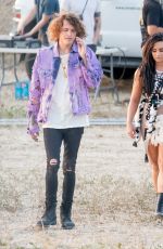 DEMI LOVATO on the Set of No Promises Music Video in Los Angeles 04/12/2017