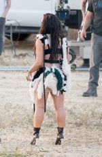 DEMI LOVATO on the Set of No Promises Music Video in Los Angeles 04/12/2017
