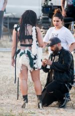 DEMI LOVATO on the Set of No Promises Music Video in Los Angeles 04/12/2017