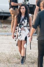 DEMI LOVATO on the Set of No Promises Music Video in Los Angeles 04/12/2017