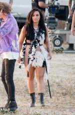 DEMI LOVATO on the Set of No Promises Music Video in Los Angeles 04/12/2017