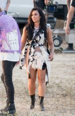 DEMI LOVATO on the Set of No Promises Music Video in Los Angeles 04/12/2017
