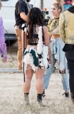 DEMI LOVATO on the Set of No Promises Music Video in Los Angeles 04/12/2017