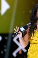 DEMI LOVATO Performs at WE Day California in Los Angeles 04/27/2017