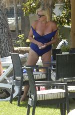 DENISE VAN OUTEN in Swimsuit on Vacation in Marbella 04/14/2017