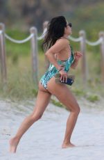 DIANE GUERRERO in Swimsuit at a Beach in Miami 04/07/2017