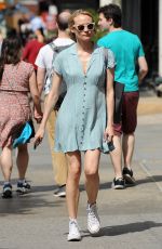 DIANE KRUGER in Short Skirt Out in New York 04/29/2017