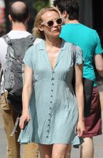 DIANE KRUGER in Short Skirt Out in New York 04/29/2017
