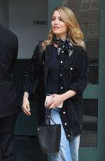 DIANNA AGRON Leaves Her Hotel in New York 04/20/2017