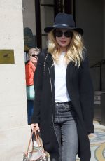 DOUTZEN KROES and Her Husband Sunnery James Leaves Meurice Hotel in Paris 04/01/2017