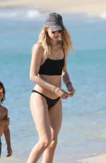 DOUTZEN KROES in Bikini at a Beach in Miami 04/25/2017