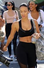 DRAYA MICHELE in Tights Leaves Yoga Class in Beverly Hills 03/31/2017