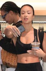 DRAYA MICHELE in Tights Leaves Yoga Class in Beverly Hills 03/31/2017