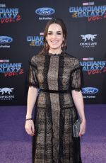 ELIZABETH HENSTRIDGE at Guardians of the Galaxy Vol. 2 Premiere in Hollywood 04/19/2017