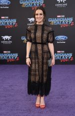 ELIZABETH HENSTRIDGE at Guardians of the Galaxy Vol. 2 Premiere in Hollywood 04/19/2017