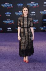 ELIZABETH HENSTRIDGE at Guardians of the Galaxy Vol. 2 Premiere in Hollywood 04/19/2017