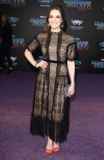 ELIZABETH HENSTRIDGE at Guardians of the Galaxy Vol. 2 Premiere in Hollywood 04/19/2017