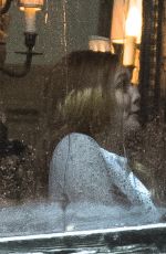 ELIZABETH OLSEN adn Paul Bettany on the Set of Avengers: Infinity War in Edinburgh 04/19/2017