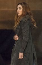 ELIZABETH OLSEN on the Set of Avengers: Infinity War 04/01/2017