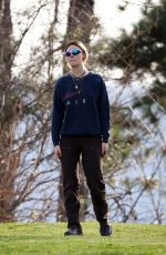 ELLE FANNING on the Set of I Think We